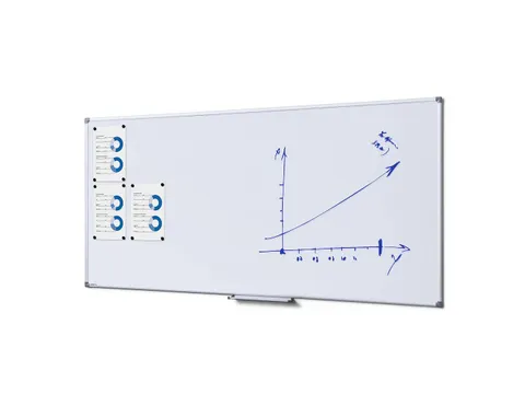 Whiteboard 100x200cm Economy Magneethoudend Staal