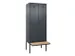 locker met bank,voor scheiding van kleding,HxBxD 2120x800x815mm,2vak