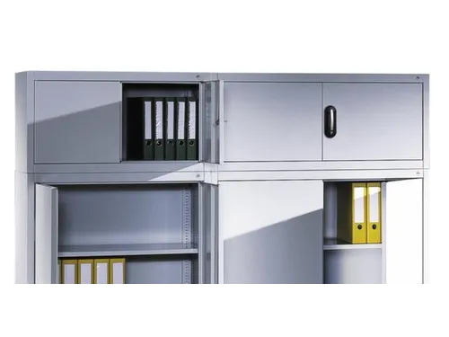 opzetkast,v. universele kast,romp RAL7035,front RAL3003
