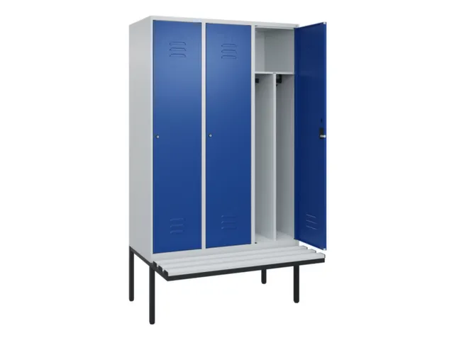 locker voor scheiding van kleding,HxBxD 2120x1200x815mm,3vak