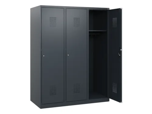 schoollocker,HxBxD 1530x1200x500mm,3vak,vak B 400mm,cil.-slot