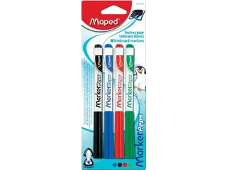 Whiteboardmarker Marker'peps 1.5mm Blister à 4 Stuks Assorti kleuren - 1