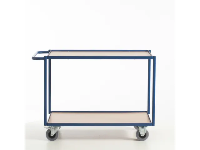 tafelwagen,draagverm. 250kg,2etage(s),laadvl. LxB 990x590mm,houtetage