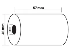 thermische rekenrol 57 mm D +-46 mm asgat 12 mm