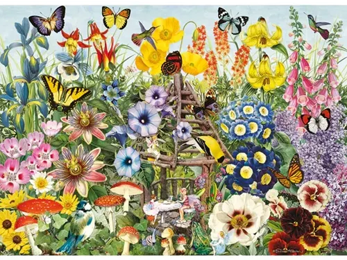 Puzzel Gibsons Fairy Garden 1000 stukjes