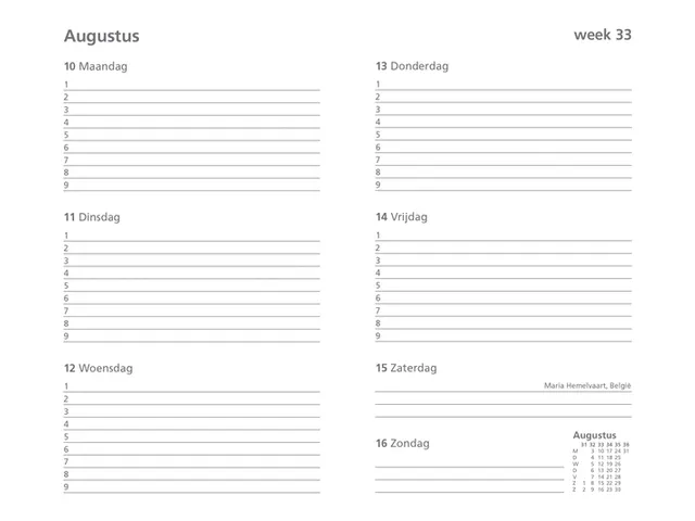 Schoolagenda 2026-2027 Ryam Cursus DeLuxe 7dagen/2pagina's zwart
