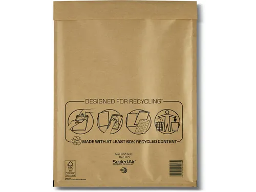 Mail Lite Gold Luchtkussenenveloppen H/5 270x360mm Kraft 100 stuks