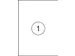 Office Products Etiket 210x297mm Wit Rechte Hoek 100 stuks