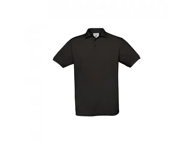Polo B&C Safran Manche courte Noir 3XL