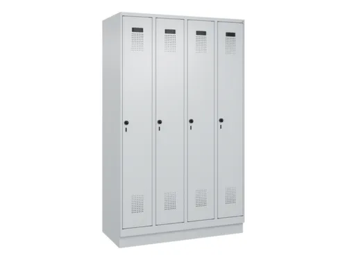 locker voor scheiding van kleding,HxBxD 1950x1200x500mm,4vak