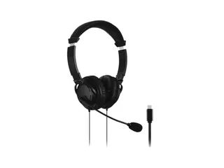 Hoofdtelefoon Kensington USB-C Hi-Fi met microfoon zwart - 1