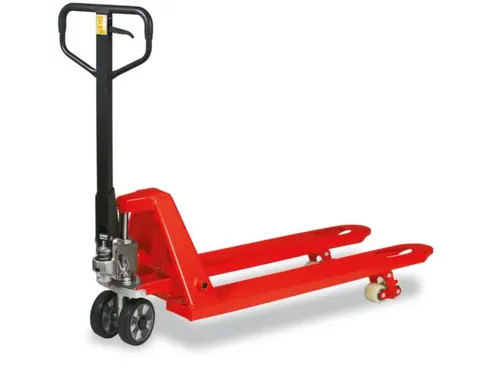 Palletwagen 2.5t Zwenk-/vorkwielen Pu/pu Enkelvoudig Vorklengte 1150mm