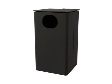 combi-asbak,HxBxD 537x325x388mm,afvalbak inhoud 35l,romp staal RAL7021
