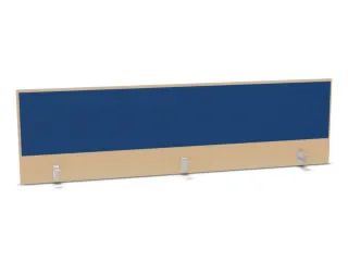 opzetpaneel,v. bureau,aanbouw achter,B 2000mm,NE-esdoorn,BN6016-blauw - 1