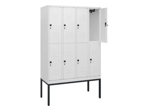 dubbeldekse locker,HxBxD 1950x1200x500mm,4x2vak.,vak B 300mm