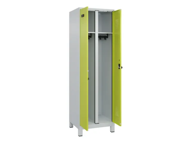 locker voor scheiding van kleding,HxBxD 1950x600x500mm,2vak