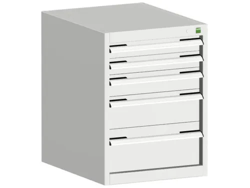 ladekast HxBxD 700x525x525mm 5laden romp RAL7035 front RAL7035