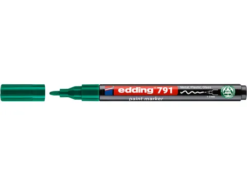 Paintmarker edding 791 PCR op alcoholbasis 1-2mm groen