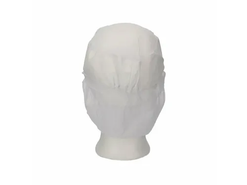 Pet met klep en haaropvang Polyester Kroon Wit maat XL 100 stuks