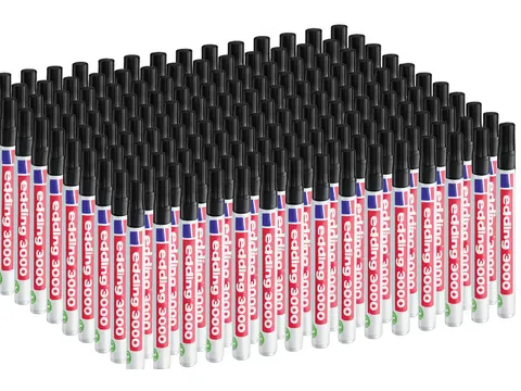 Viltstift Edding 3000 Rond 1.5-3mm Zwart Voordeelbundel