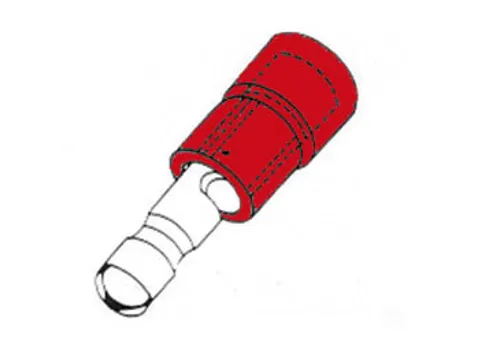 Kabelschoen "Male Bullet" Rood