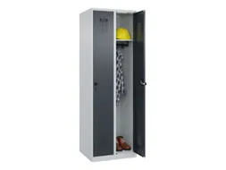 locker,HxBxD 1850x600x500mm,2vak,vak B 300mm,draaigrendel