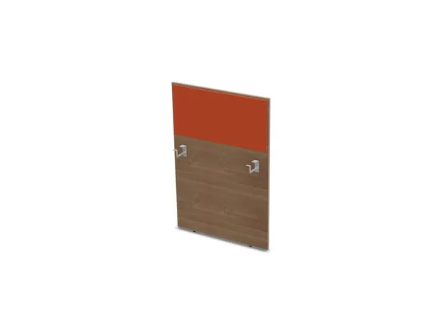 baliepaneel,v. bureau,aanbouw rechts,B 800mm,NT-cherry,BN3012-oranje