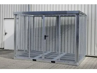 gasflessendepot,v. 104xØ 230mm fles,HxBxD 2260x3135x2170mm,m. deksel - 1