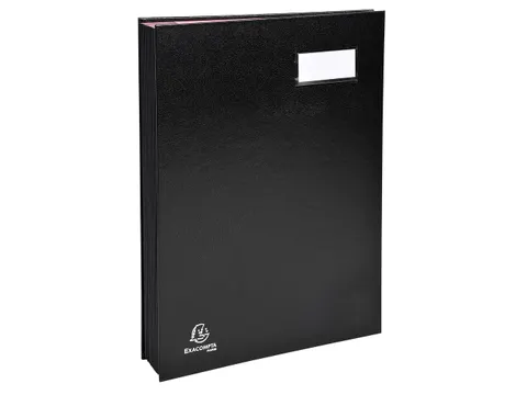 Handtekenmap DIRECTIE harmonicarug 18 indelingen Zwart