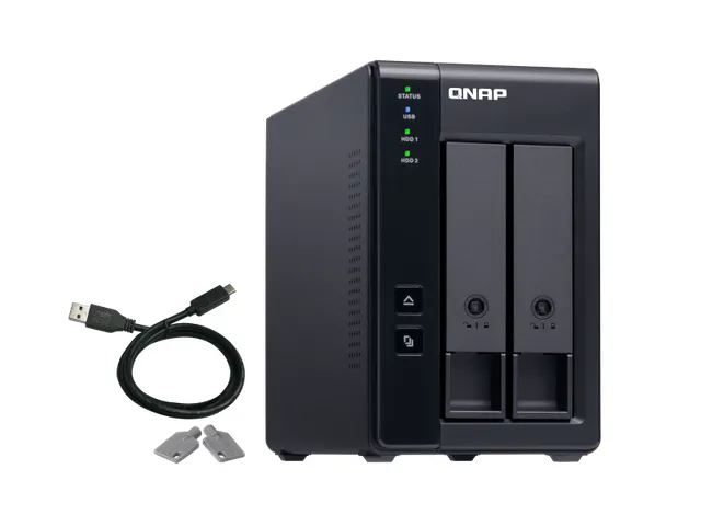 2x 3.5 inch SATA, 1x USB 3.2 Gen 2 Type-C, 36 W, 100-240V, 168.5 x 102