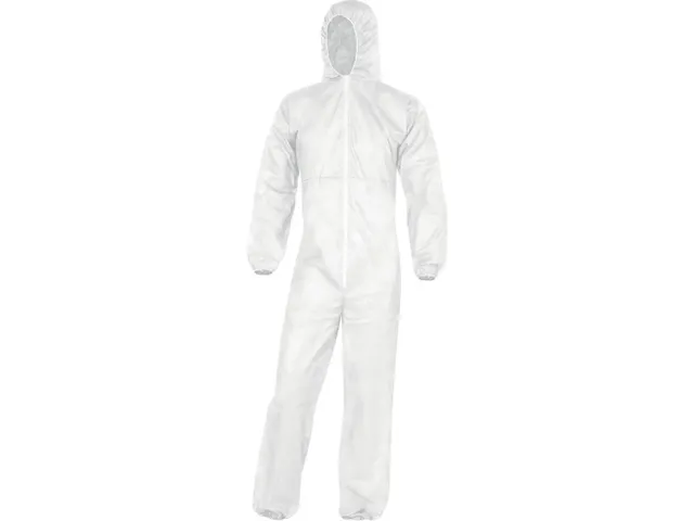 Delta Plus PO106 wegwerp overall, wit, maat L, per stuk