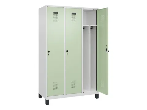 locker voor scheiding van kleding,HxBxD 1950x1200x500mm,3vak