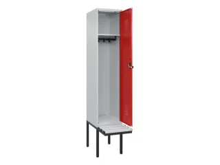 locker met bank,HxBxD 2120x400x815mm,1vak,vak B 400mm,draaigrendel - 1