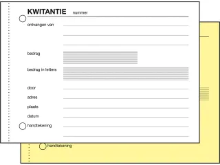Kwitantieboekje Sigel Expres zelfkopierend A6 2x50 blad - 2