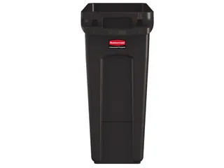 Slim Jim Afvalcontainer Met Luchtsleuven 60 Liter Bruin - 2