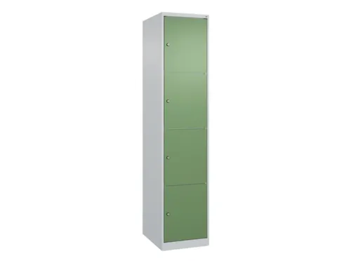 lockerkast,HxBxD 1850x400x500mm,1x4vakken,vak B 400mm,cil.-slot