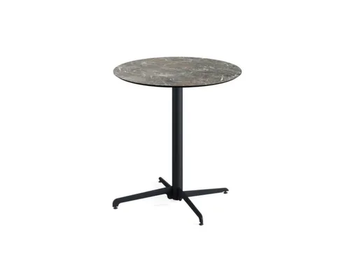 outdoortafel,HxØ 740x700mm,rond,X-onderstel zwart
