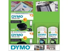 Display Dymo: 6 x LetraTag 200B promopack + 20 x tape (10 x papier et