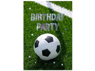 Wenskaart Hallmark uitnodiging voetbal 6 stuks - 1