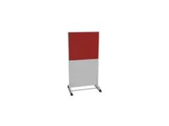 scheidingswand,HxB 1545x800mm,MP-lichtgrijs,BN4011-rood