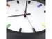 Horloge murale 36cm - Silencieux - Noir/Multicolore - Plastique - nXt