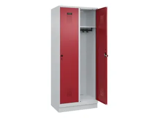 locker,HxBxD 1950x800x500mm,2vak,vak B 400mm,draaigrendel,sokkel - 2