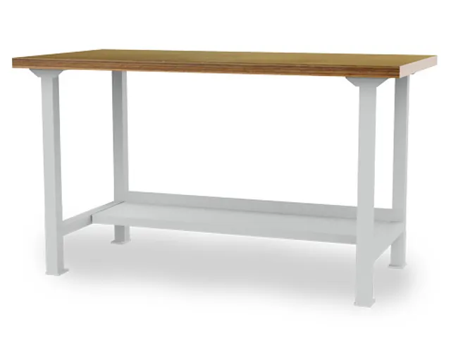 werkbank,HxBxD 859x1500x750mm,multiplexblad,draagverm. 200kg,4voeten