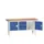 werkbank,HxBxD 830-930x1750x600mm,multiplexblad,uitrusting: 3laden