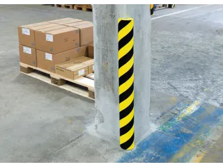hoekbescherming,cirkel,LxØ 1000x100mm,EVAC-schuim,geel/zwart - 4