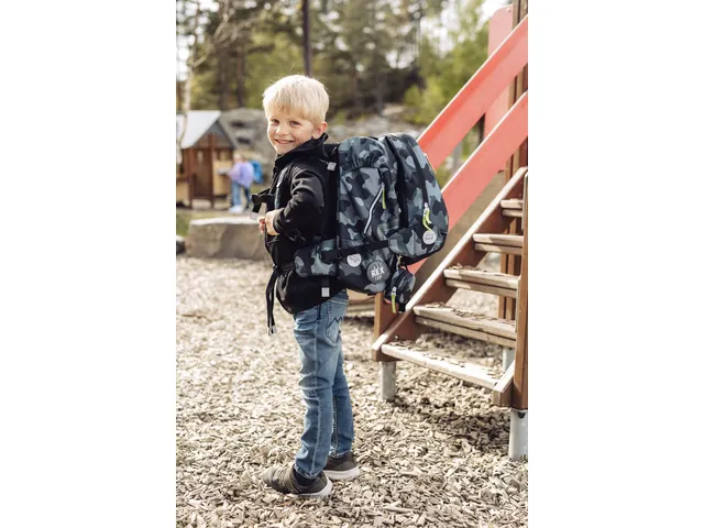Schooltas Beckmann Classic 22L Camo Rex black