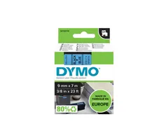 Labeltape Dymo 40916 D1 S720710 9mmx7m zwart op blauw