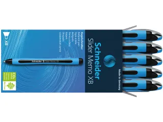 Balpen Schneider Slider Memo XB 1,4mm kogelbreedte zwart - 5
