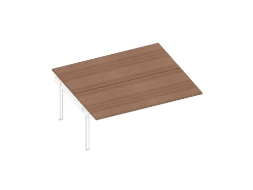 Aanbouwtafel V. Benchtafel M. 4-Voet 730X1800X1600Mm Canaletto-Hout