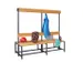 banc double,HxLxP 1600x2000x770mm,piètement RAL7016